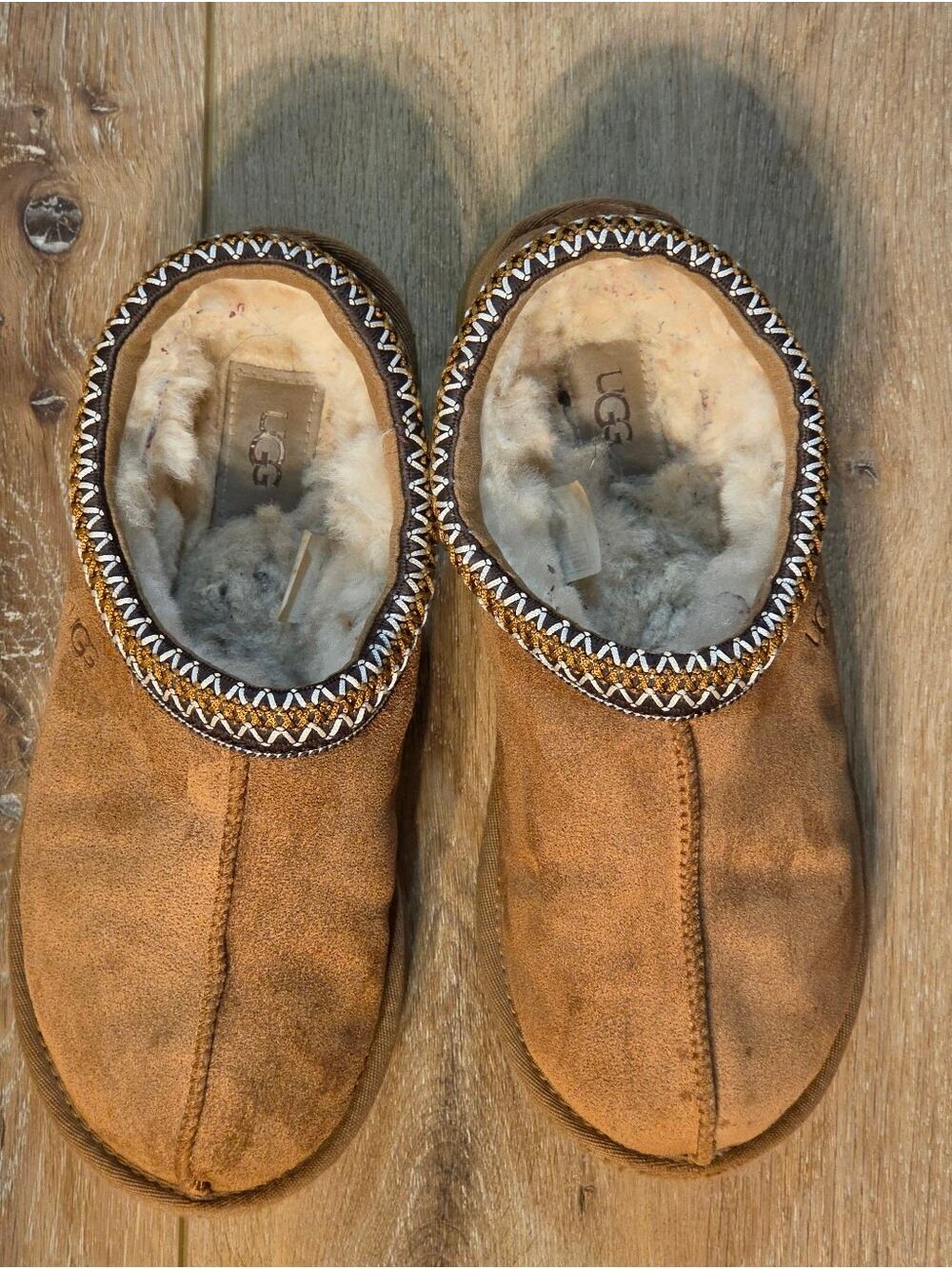 UGG Tasman II Slipper Chestnut Brown – Women’s 6 / Big Kids 4 - Picture 2 of 7